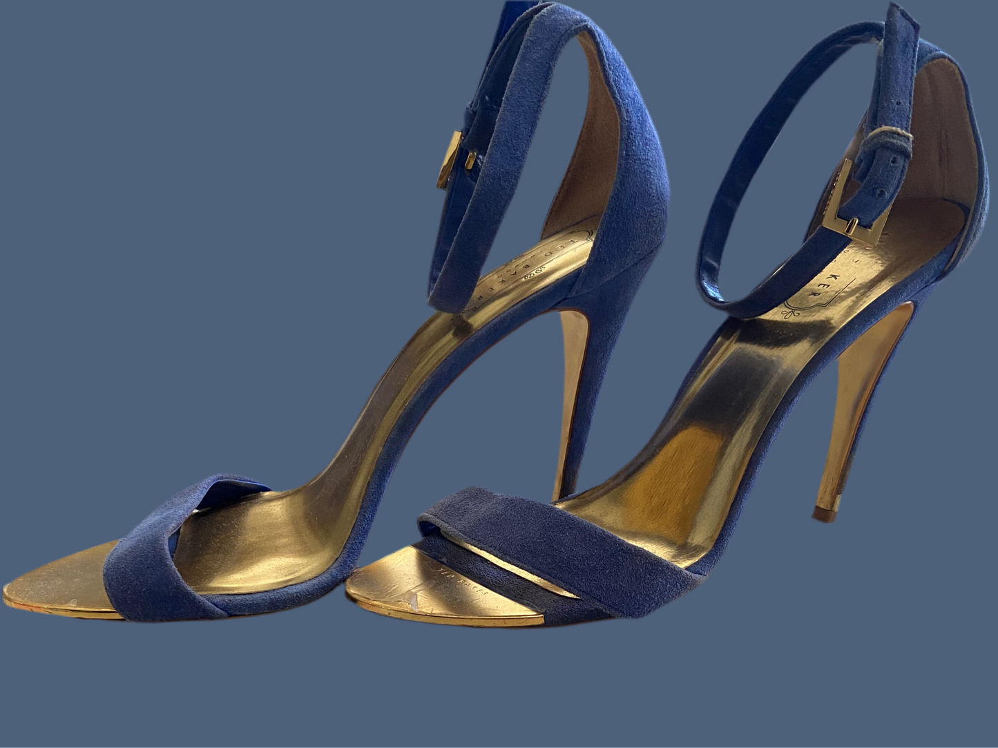 Ted Baker Blue Heels Size 7 - Used