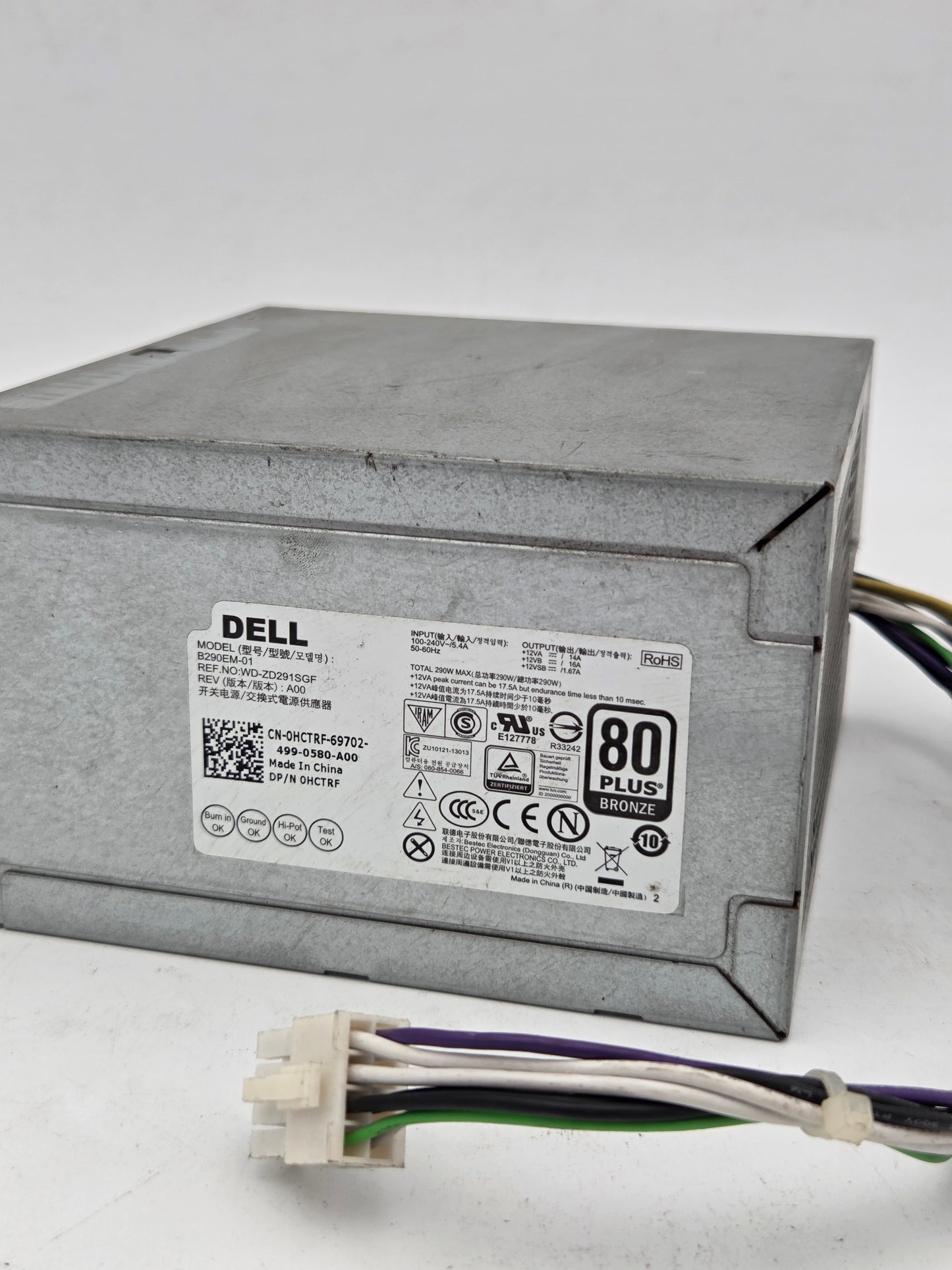 Dell B290EM-01 290W Power Supply Unit (PSU) 8 pin
