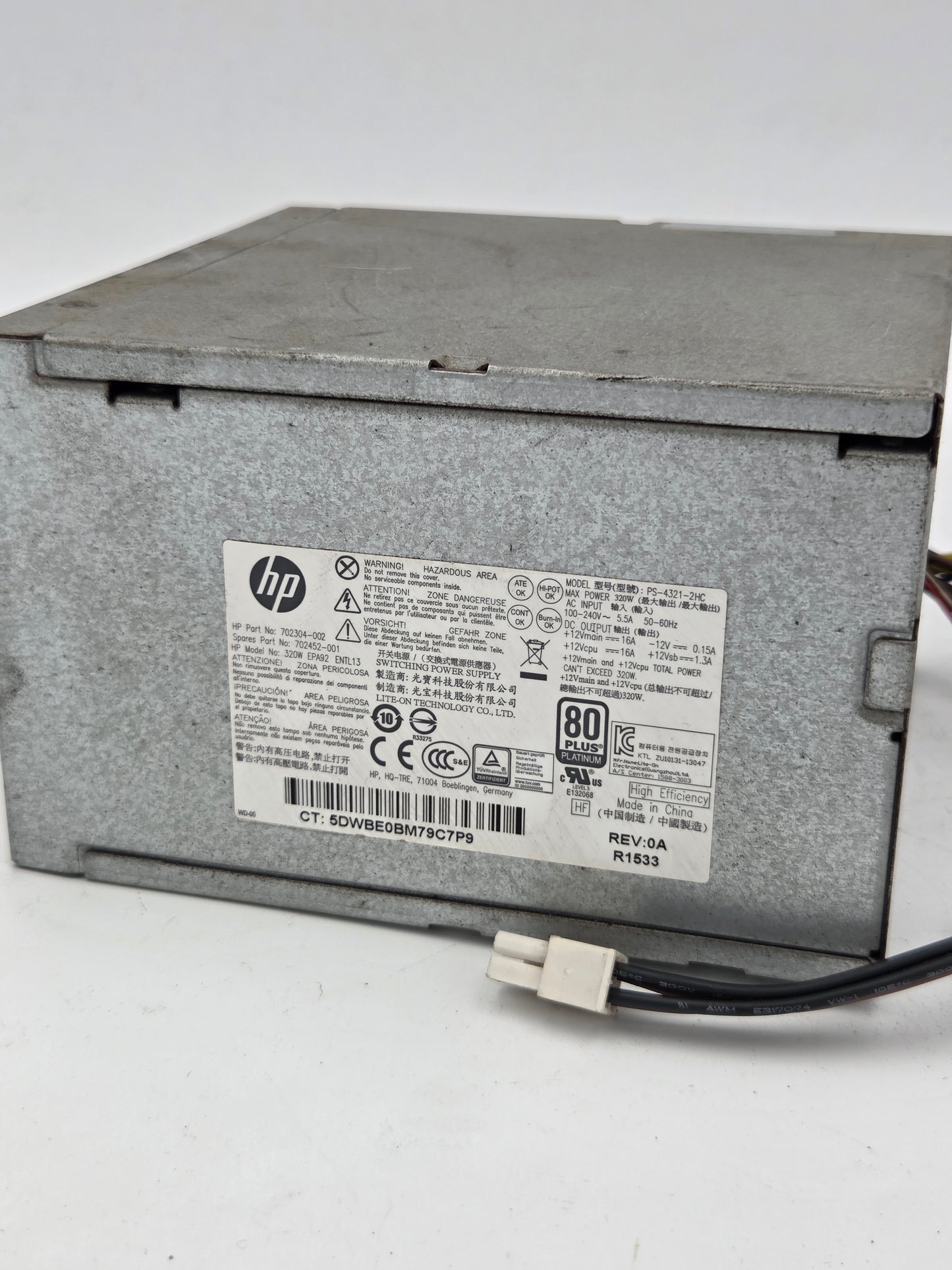 HP 320W Power Supply Unit (PSU) - Model PS-4321-2HC 6 pin