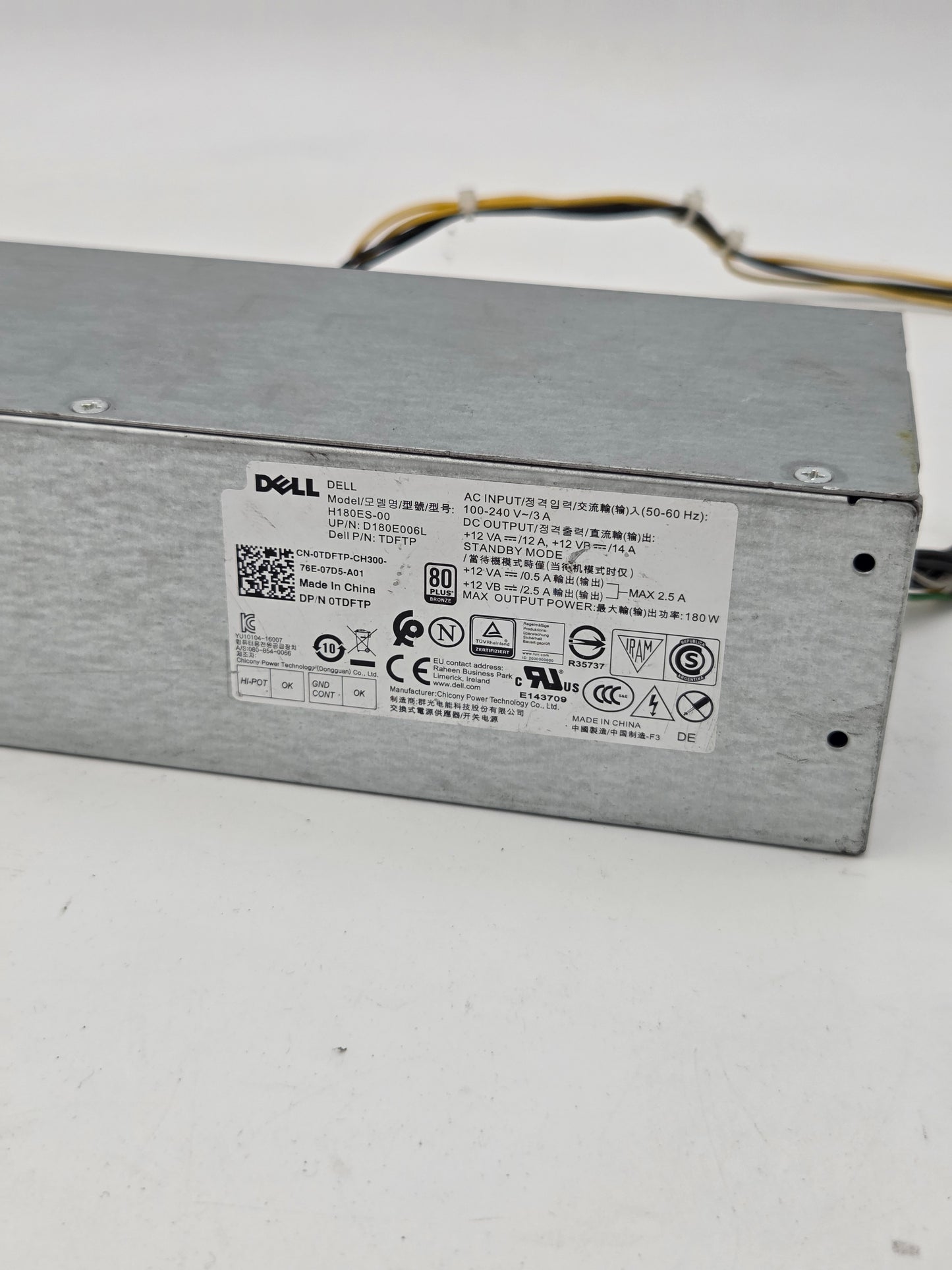 Dell H180ES-00 180W Power Supply Unit (PSU) 8 Pin