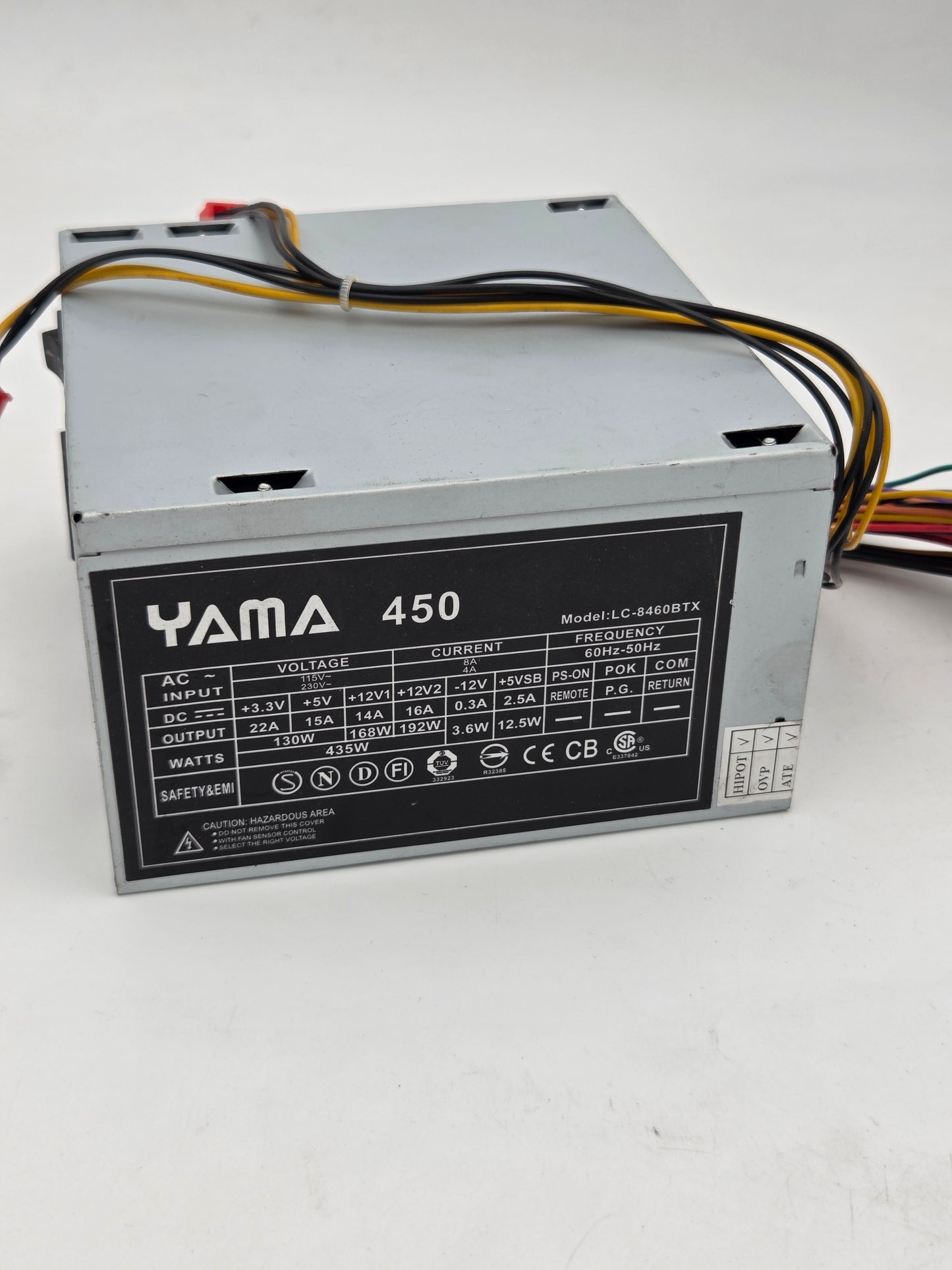 Yama 450W Power Supply Unit (PSU) - Model LC-8460BTX