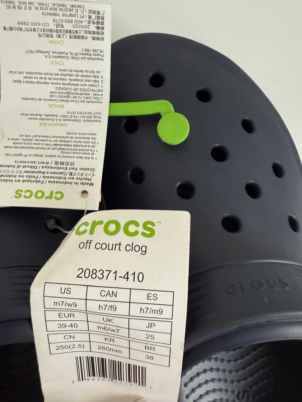 Crocs Off court clog slip on - navy - UK 7 M - UK9 W