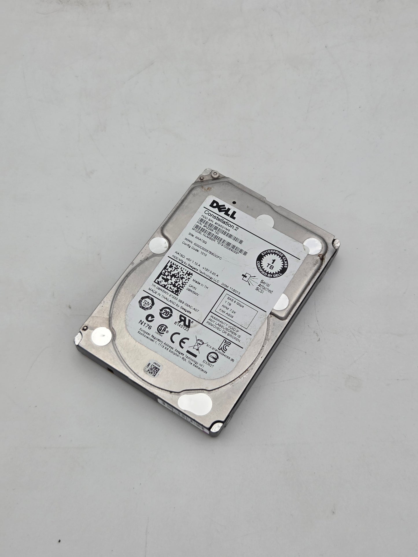 Dell Constellation.2 1.0TB Enterprise Hard Drive (1) Test Results In Images