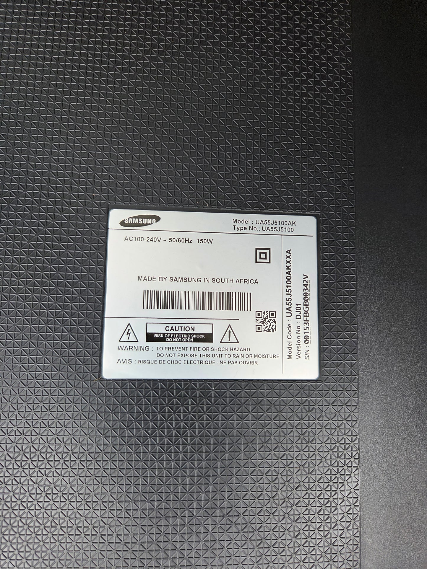 Samsung BN94-08148V Main Board for UA55J5100AK (UA55J5100) | Tested & Working