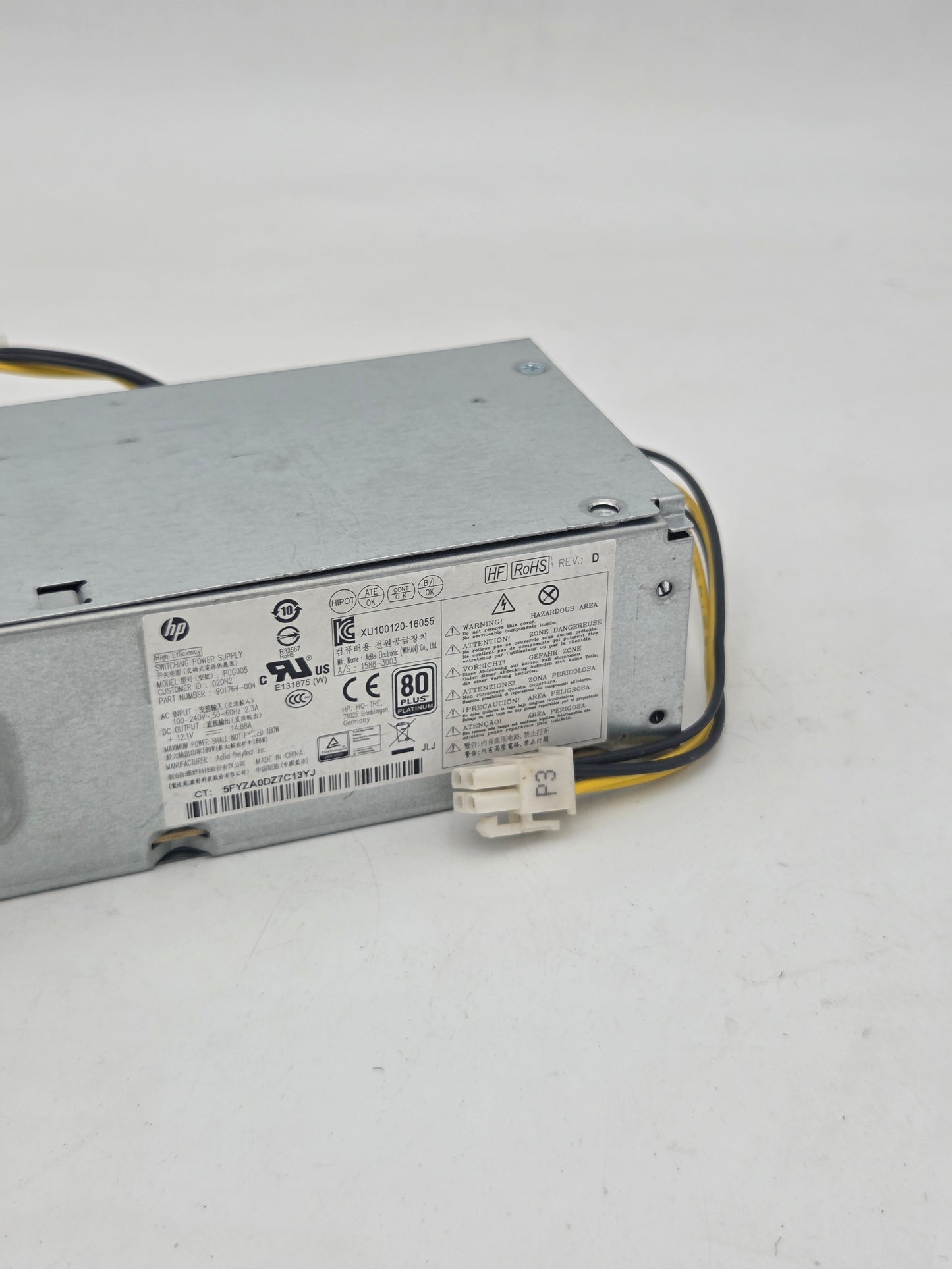 HP 180W 80 Plus Platinum Power Supply | PCG005 / 901764-004