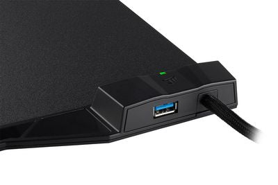 Corsair MM1000 Qi Wireless Charging Gaming Mousepad / USB 3.0 Pass-Through / Large Surface Area / Charging Status LED