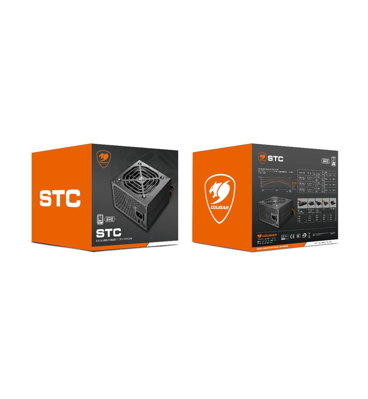 Cougar STC650 80 PLUS ATX Non-Modular 650W Power Supply - New (Open Box)