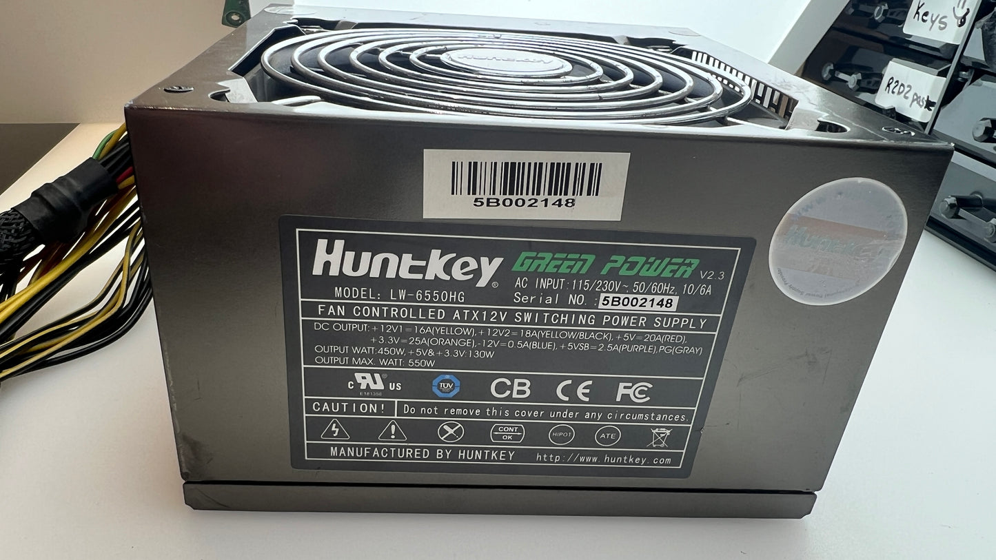 Huntkey 550W PSU (Excellent condition, like new, no corrosion)