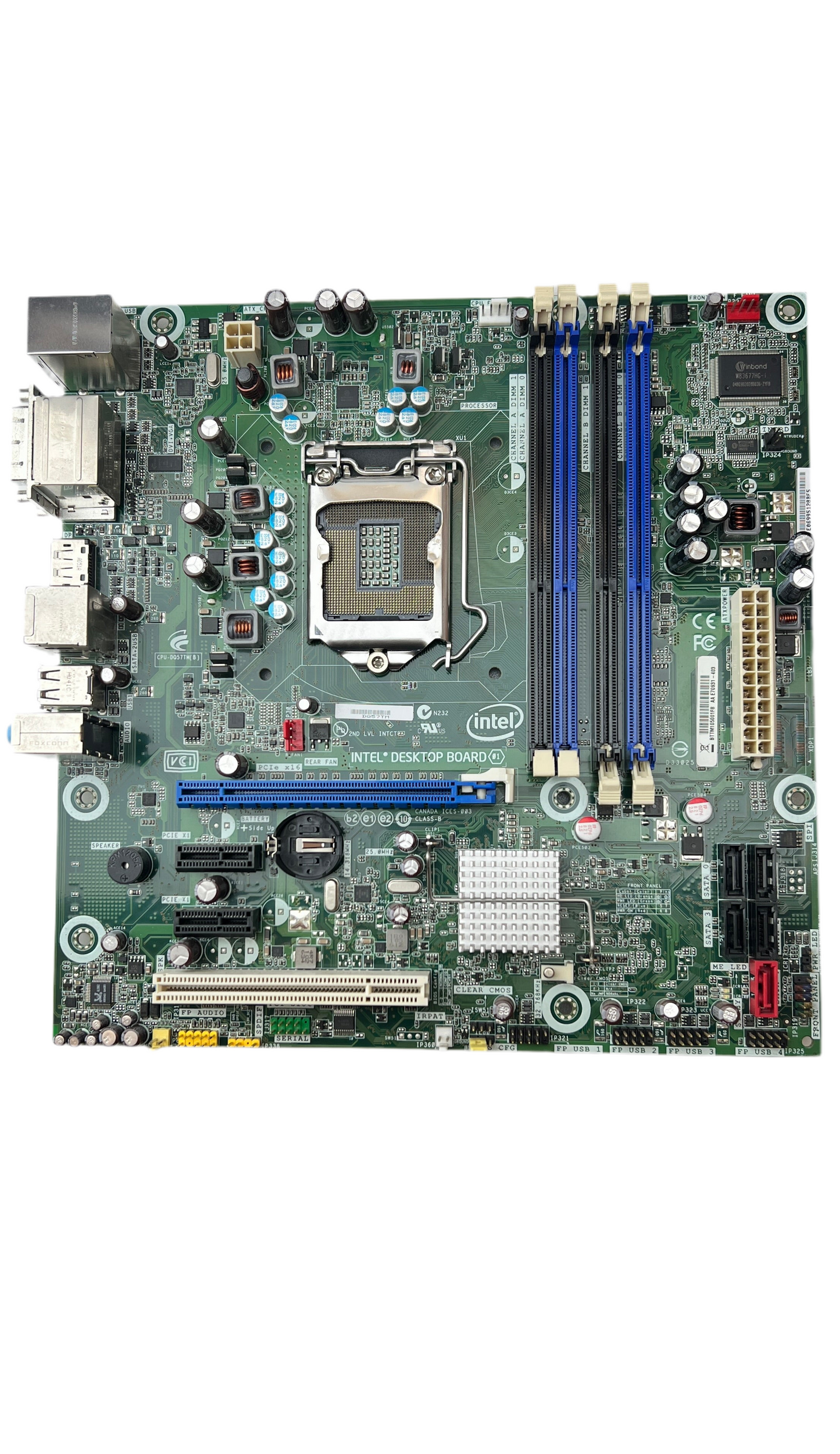 Intel DQ57TM Executive Series Q57 micro-ATX LGA1156 DDR3 1333MHz Desktop Motherboard (No Corrosion)