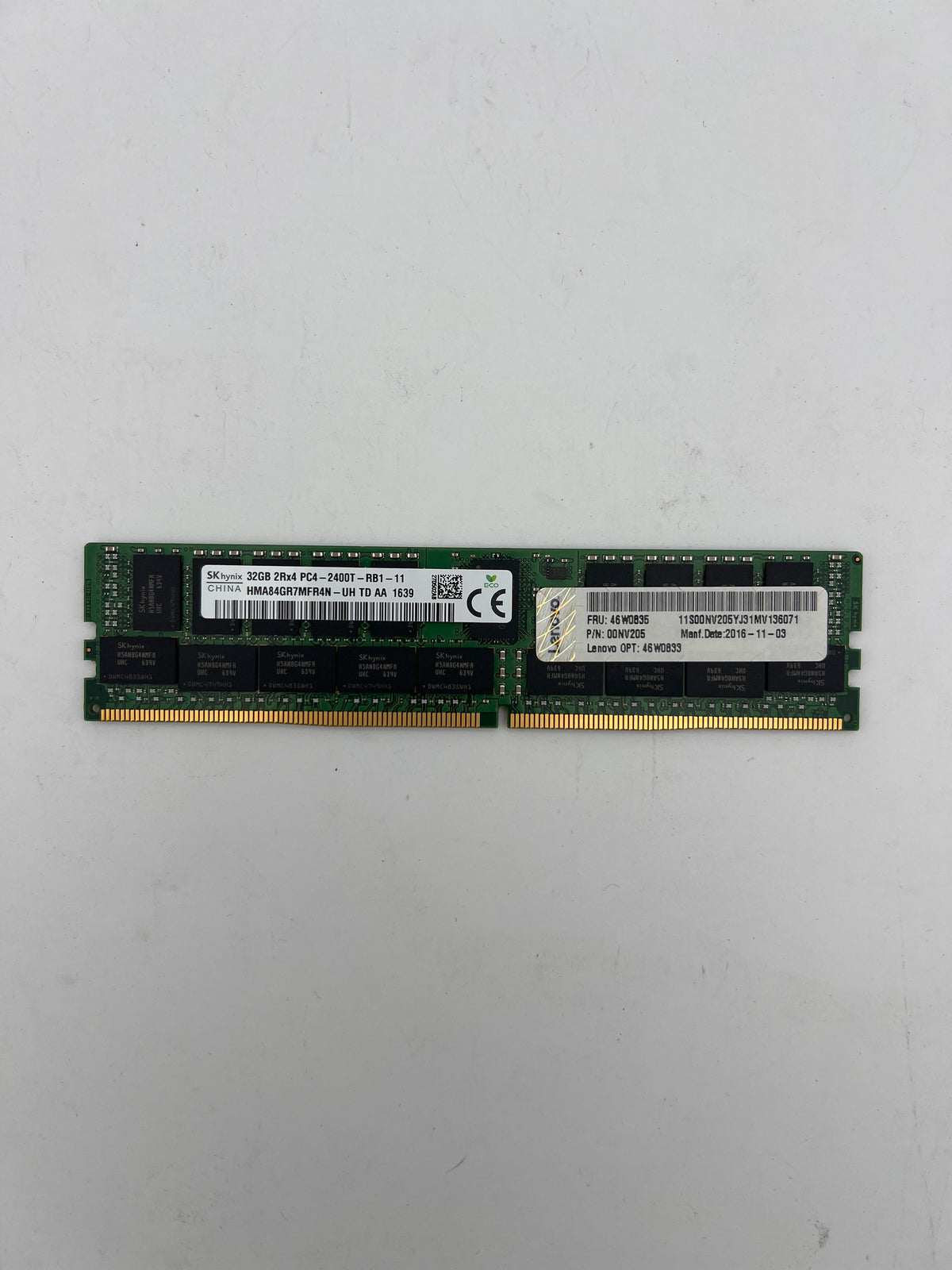 SK Hynix 32GB 2Rx4 PC4 - 2400T - RB1 - 11 - Sold individually (tested)