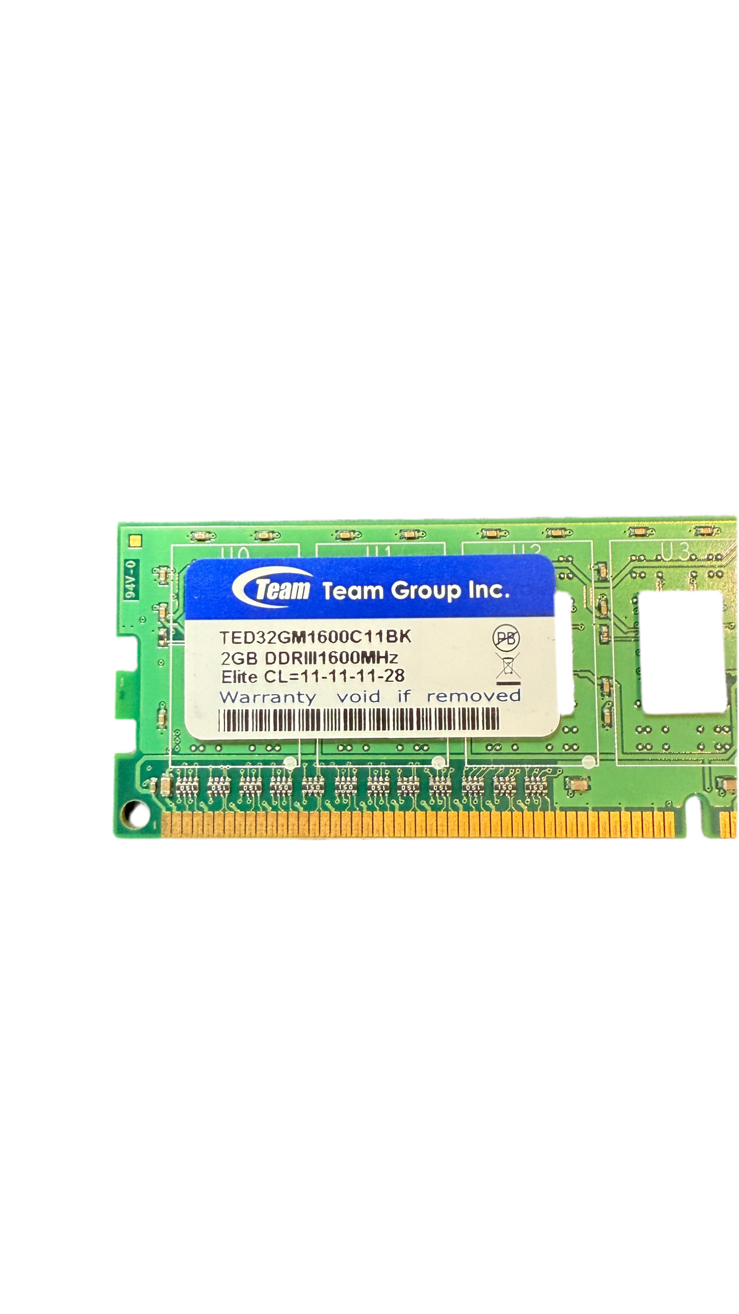 2GB DDR3 1600MHz Team Group Inc Ram