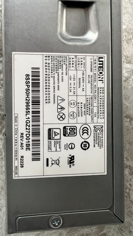 10Pin 260W Switching Power Supply PA-2261-1 Used Like New