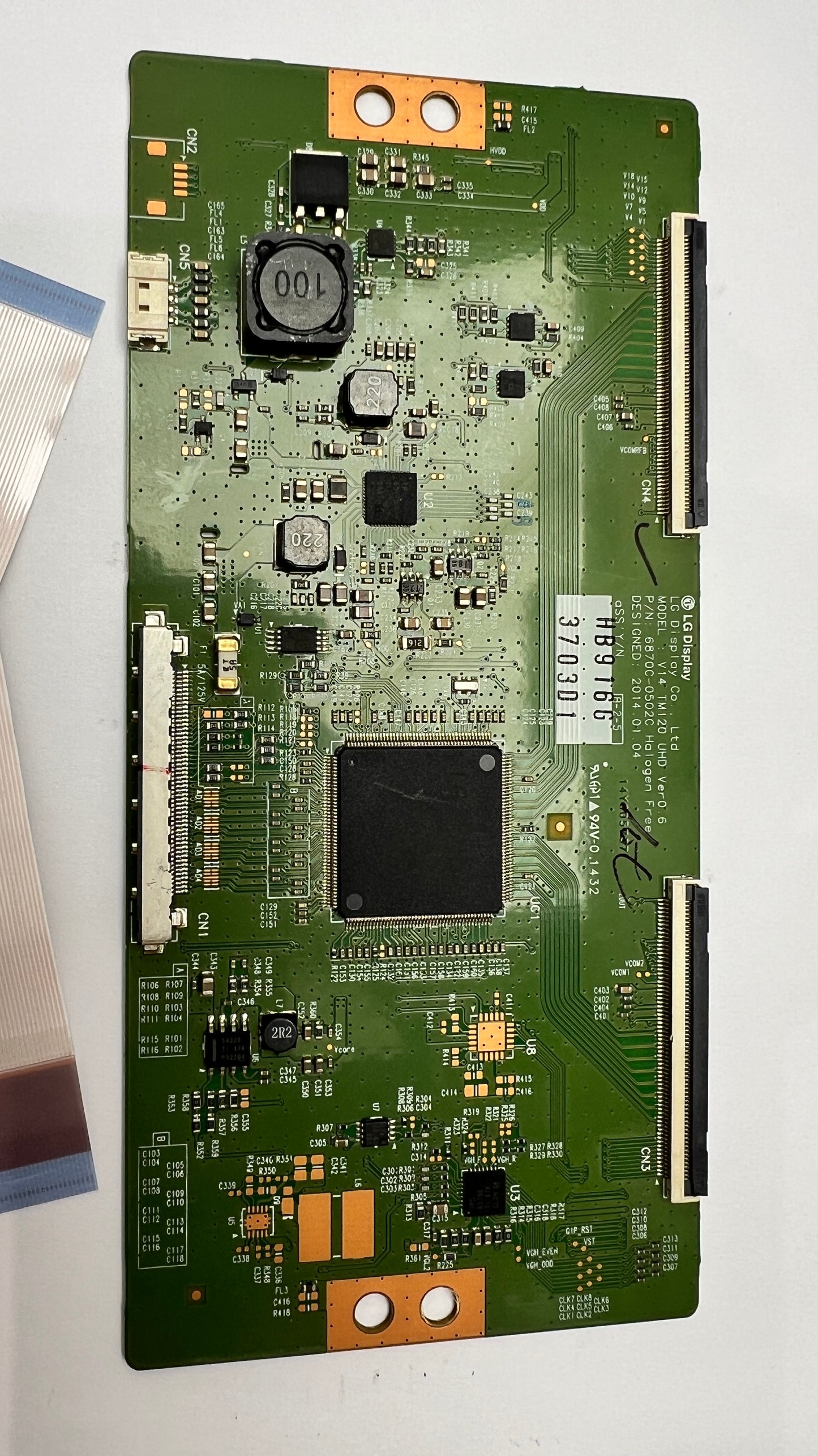 Original LG 55UB830T logic board V14 TM120 UHD VER 0.6 6870C-0502C T-Con Board With Ribbons