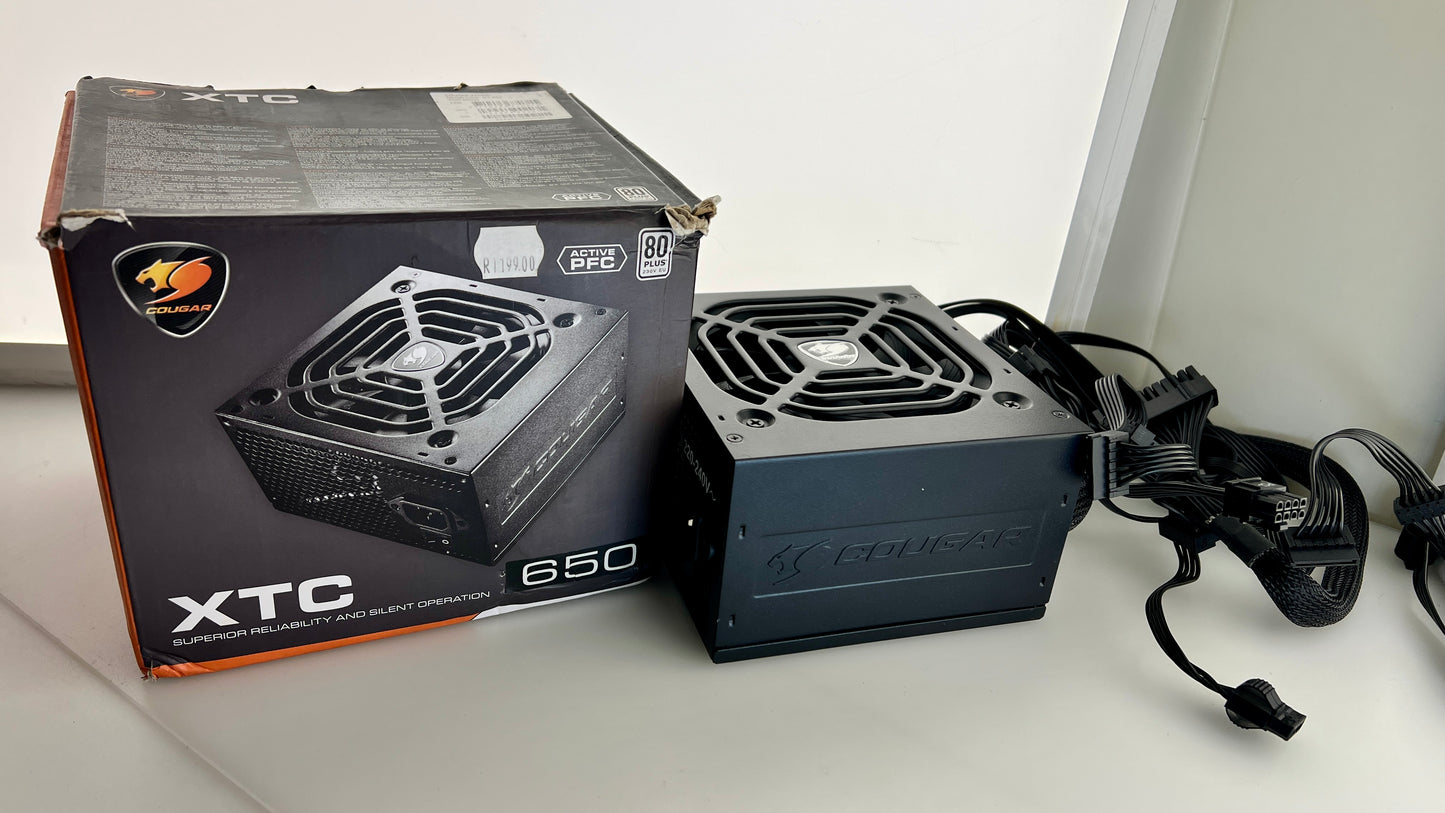 Cougar XTC 650W Power Supply, Used Once