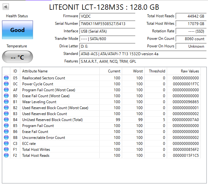 LITEONIT LCT-128M3S 128GB SSD (Test Results In Images)