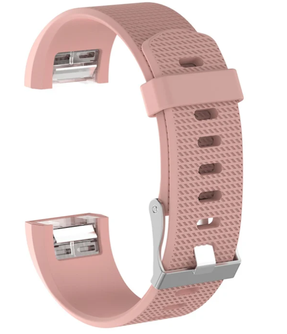 Fitbit Charge 2 Common Texture Silicone Watch Band with Buckle Size L