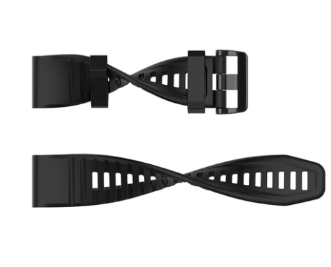 Garmin Fenix 5/Fenix 6/Forerunner 935 22MM Silicone Replacement Black Strap