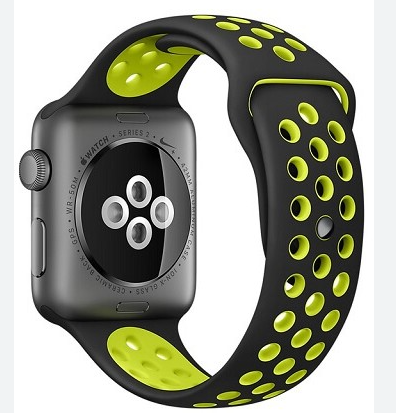 Hoco Sports 42mm Watch Strap for Apple- Black and Yellow