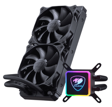 Cougar AQUA 240 RGB All In One CPU Liquid Cooler / More than 100 RGB Effects / Motherboard Synchronization / Driver-Free / Extremely Silent Performance Used Like New
