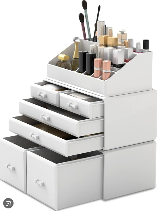 Styleberry 4-Piece Detachable Makeup Storage Drawer Set