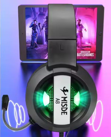MISDE A8 Gaming Headset With 7.1 Surround Sound Stereo Headphones