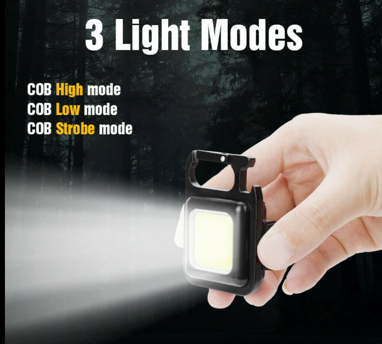 Multi-function Aluminum Rechargeable Keychain Mini Led Portable Work Light