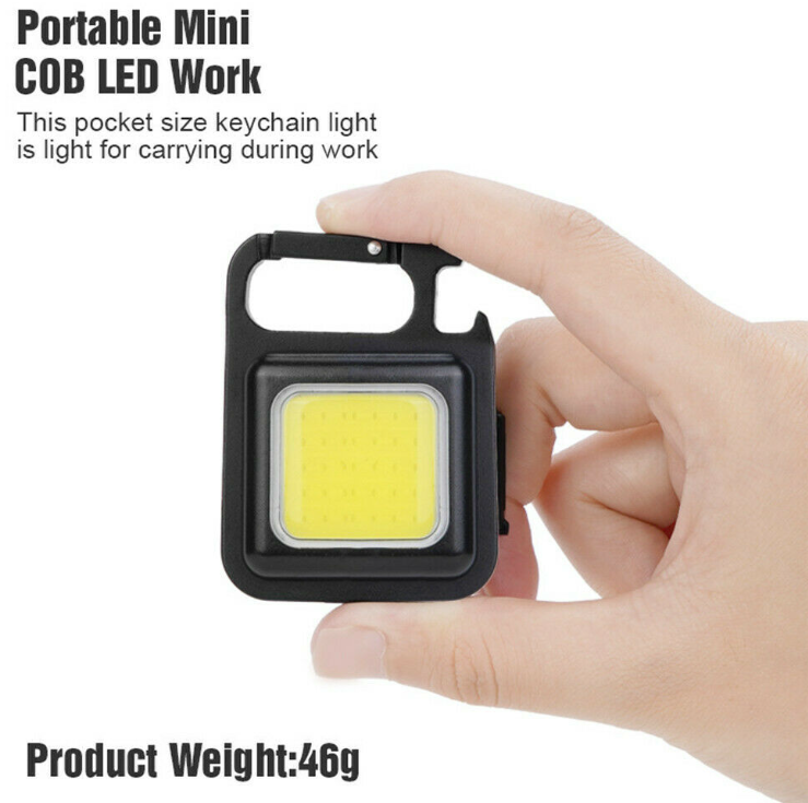 Multi-function Aluminum Rechargeable Keychain Mini Led Portable Work Light