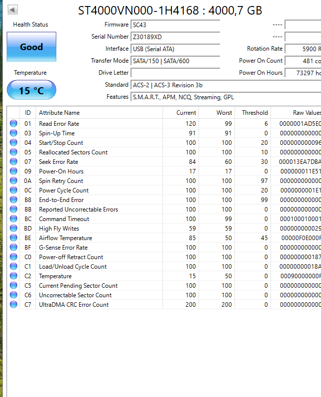 Seagate / NAS HDD 4TB 3.5" Internal Hard Drive (Test Results In Images)