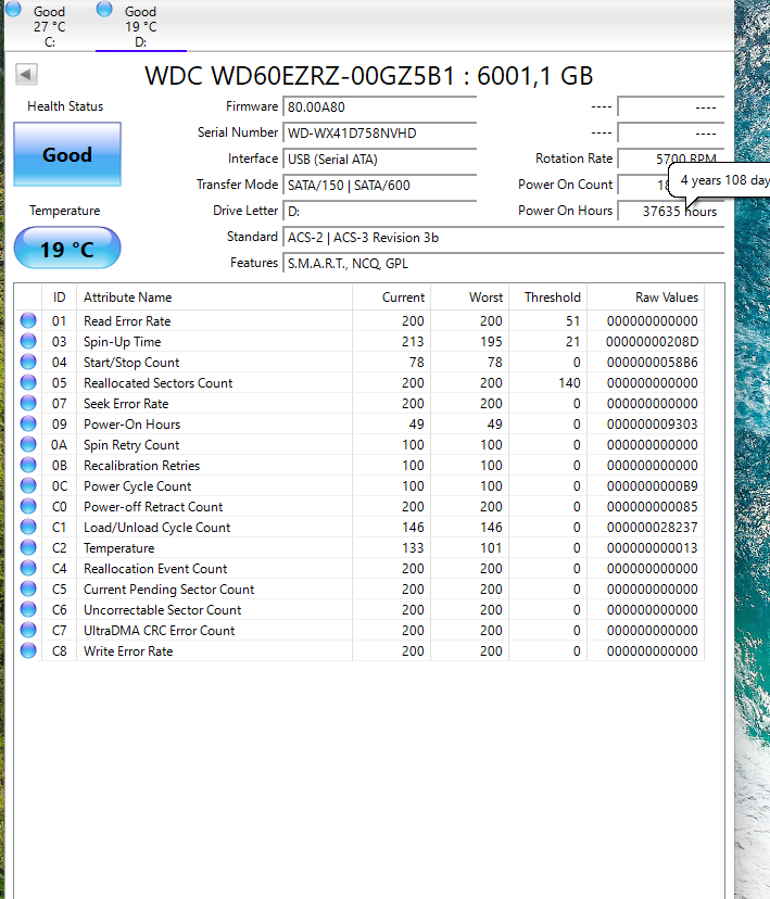 Western Digital Blue 6TB 3.5" Internal Hard Drive (Test results in images)