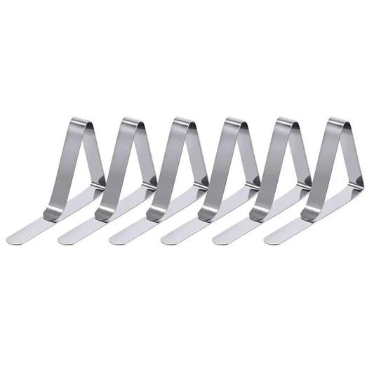 12 Piece Stainless Steel Tablecloth Clips