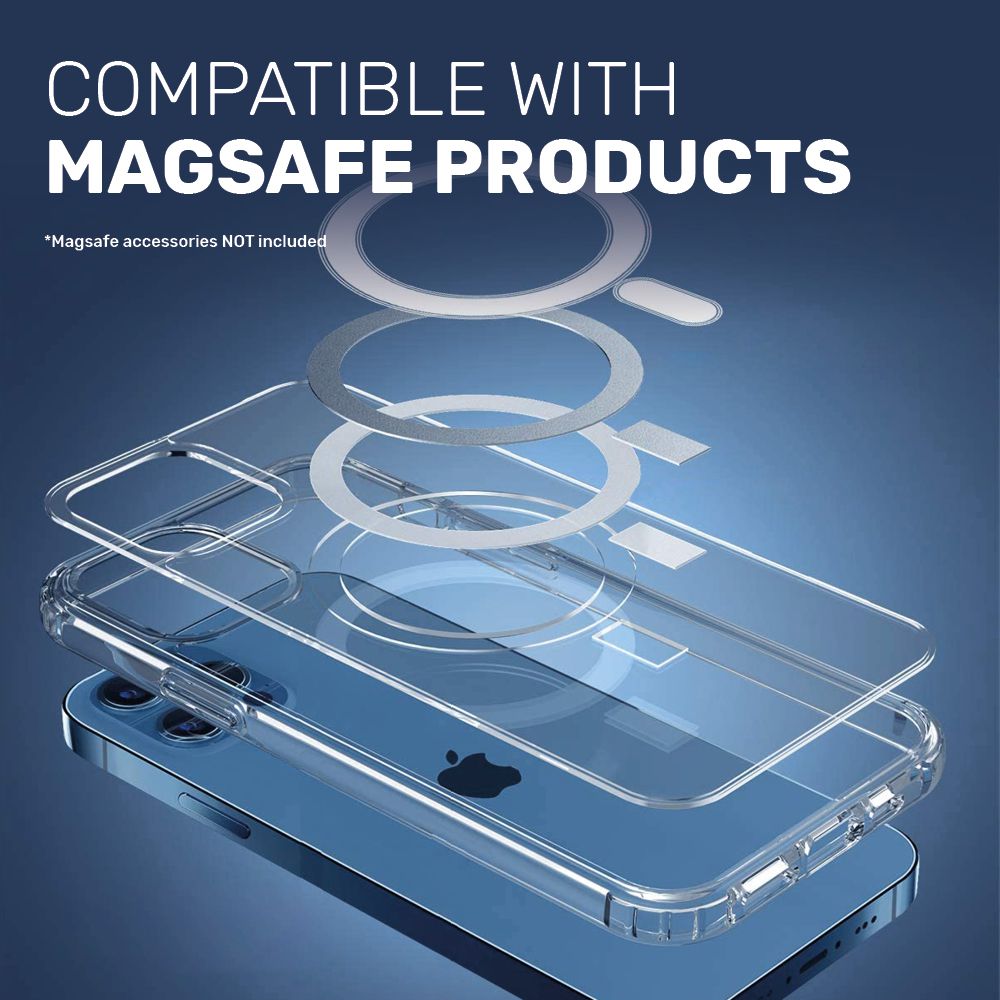 Ntech Magsafe iPhone 12 Pro Case Cover with 2 Screen Protectors