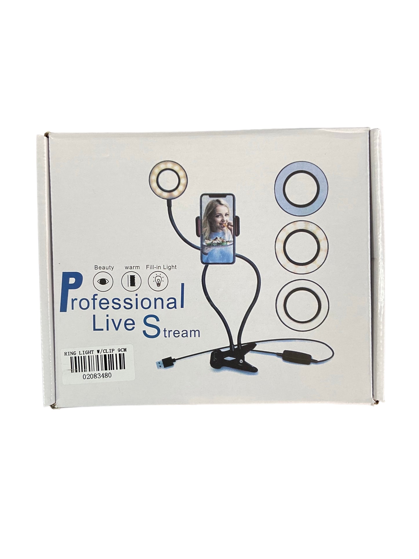 9cm Ring Light with Clip