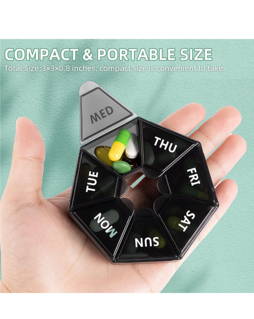 Maisonware 7 Sided Medication Weekly Planner and Organiser – Set of 2