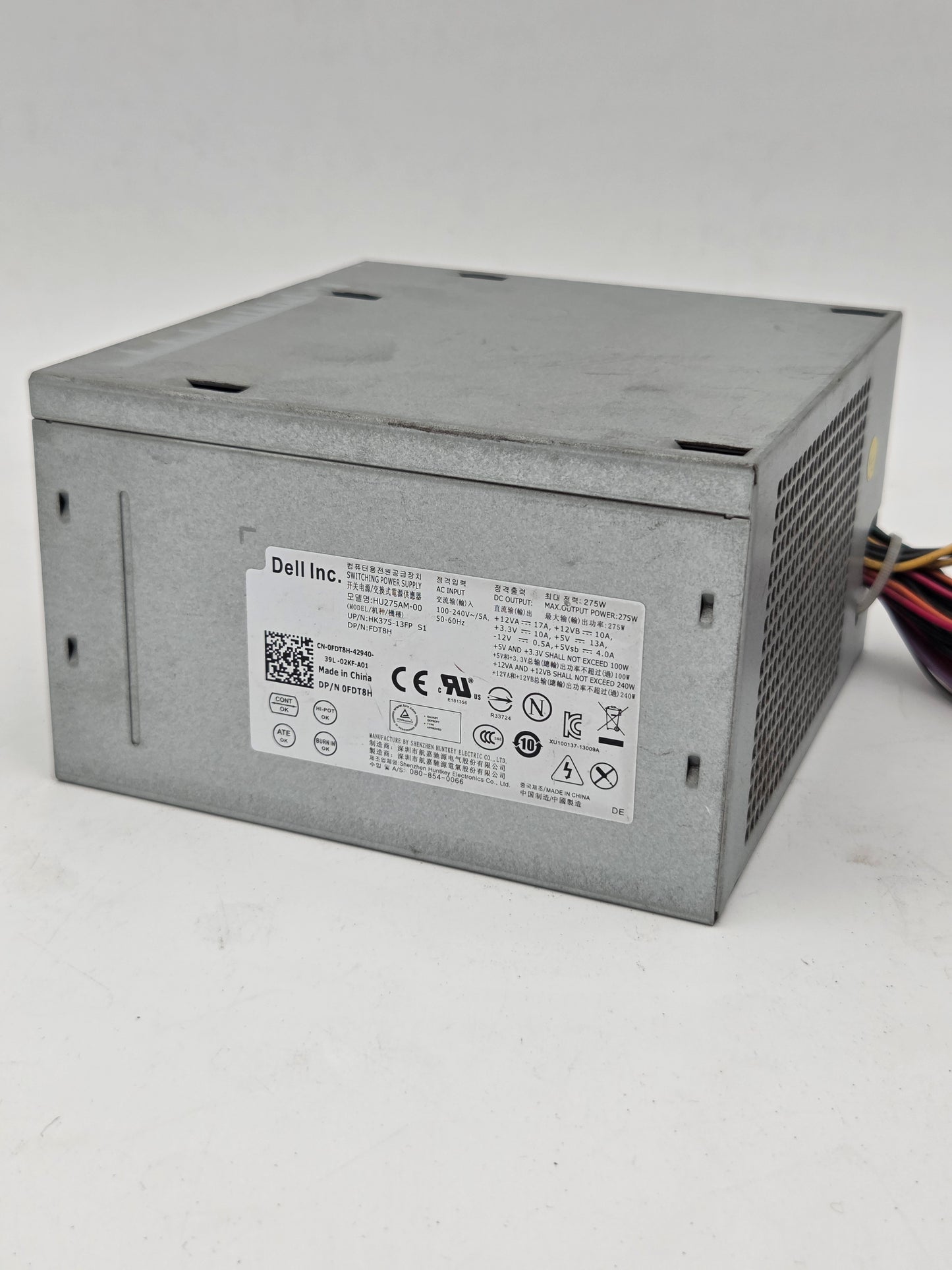 Genuine Dell 275W Power Supply Unit (PSU) | Model HU275AM-00 | Desktop Replacement