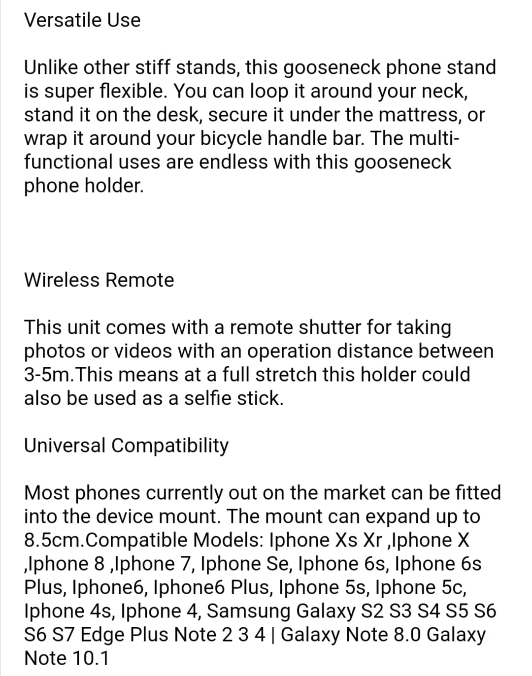 Gooseneck Phone Holder
