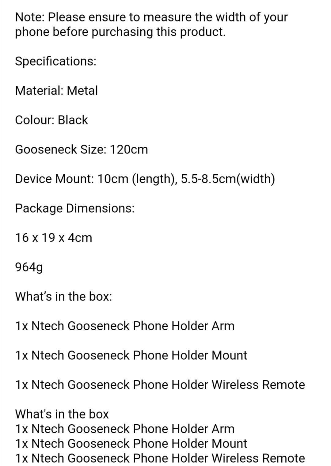 Gooseneck Phone Holder