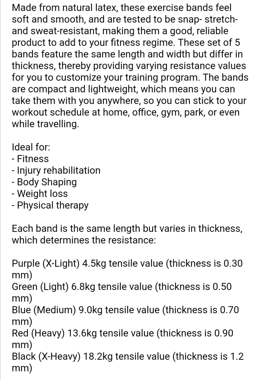 Resistance Stretch Bands