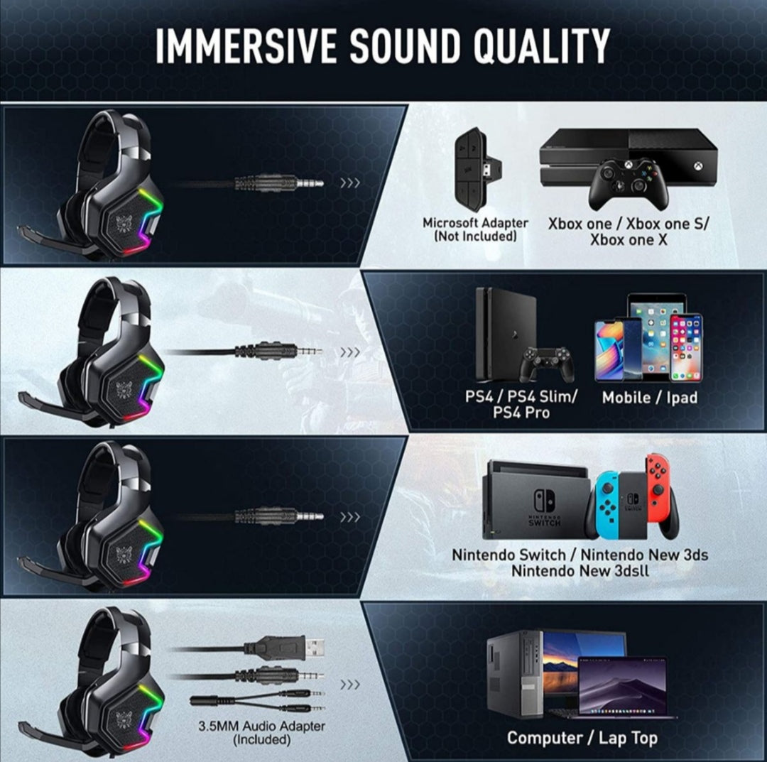 Onikuma K10 Pro Headphones With Mic
