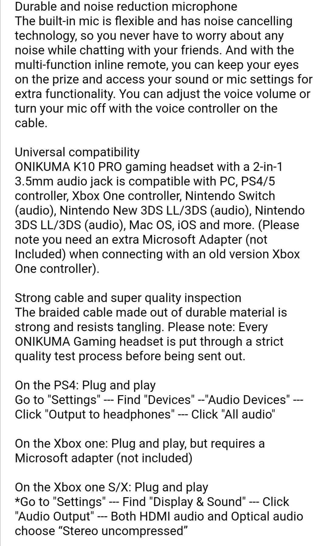 Onikuma K10 Pro Headphones With Mic