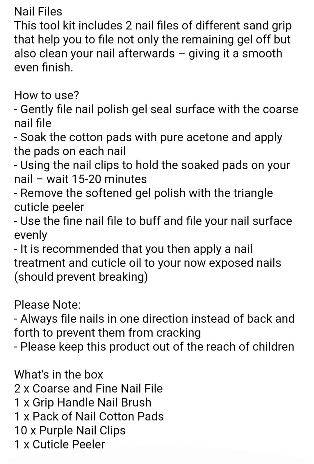 Gel Nail Polish Remover Kit