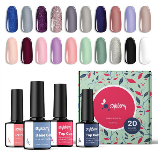 Styleberry 24 Piece Gel Nail Polish Set