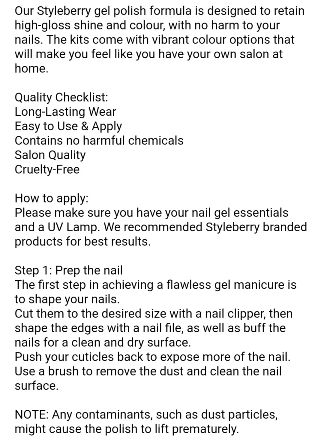 Styleberry 24 Piece Gel Nail Polish Set