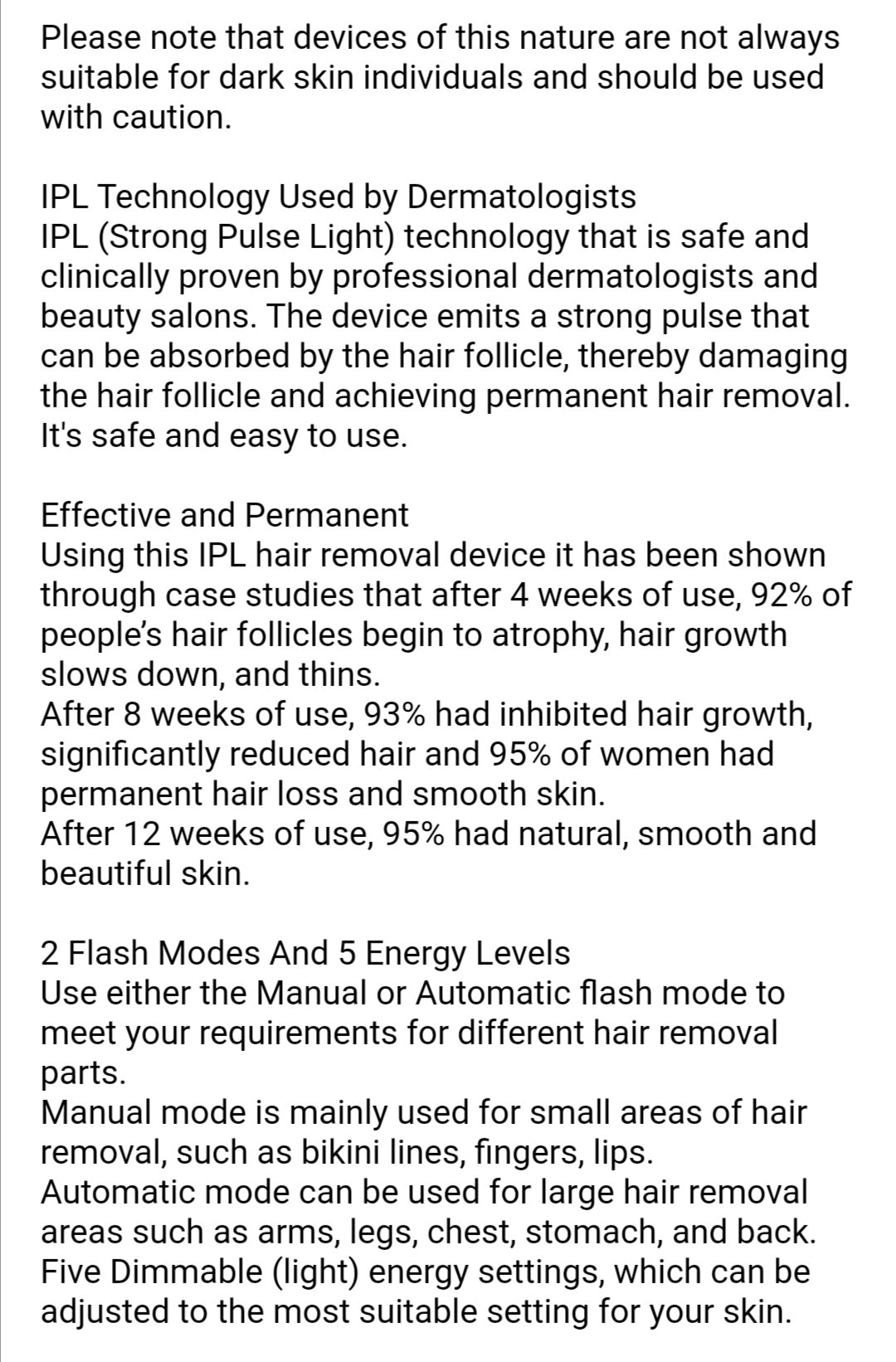 IPL Laser Hair Removal Device