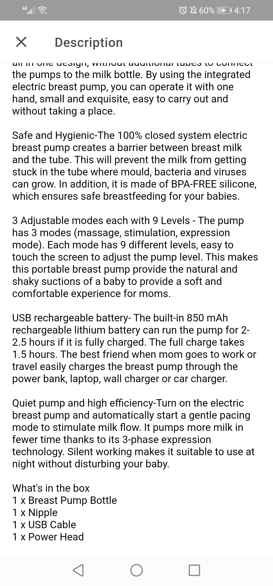Electric Breast Pump