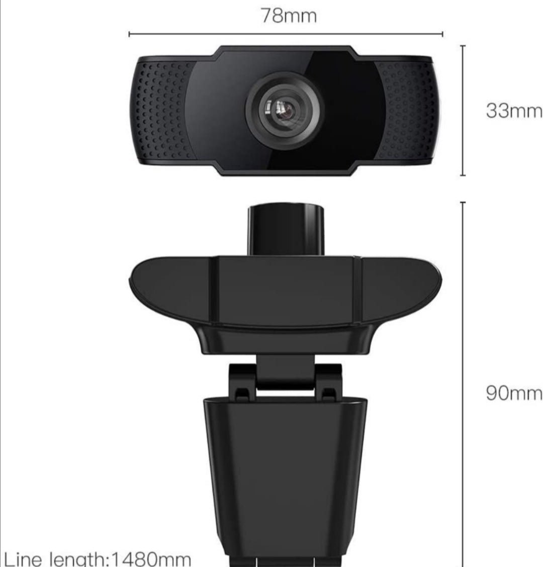 1080P Clip-On Webcam With Microphone