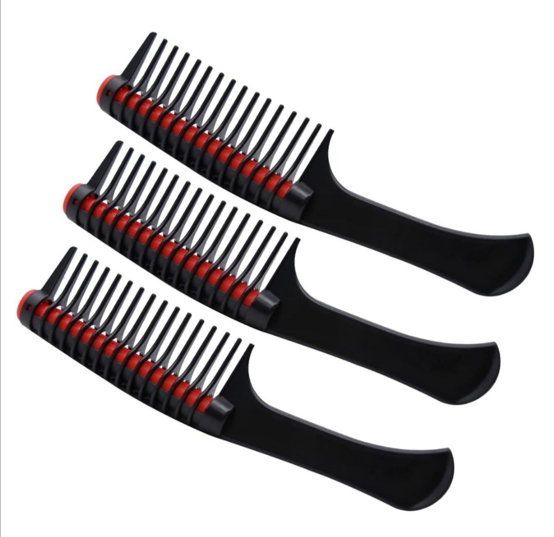Hair Dye Comb With Integrated Removable Roller (Set Of 3)