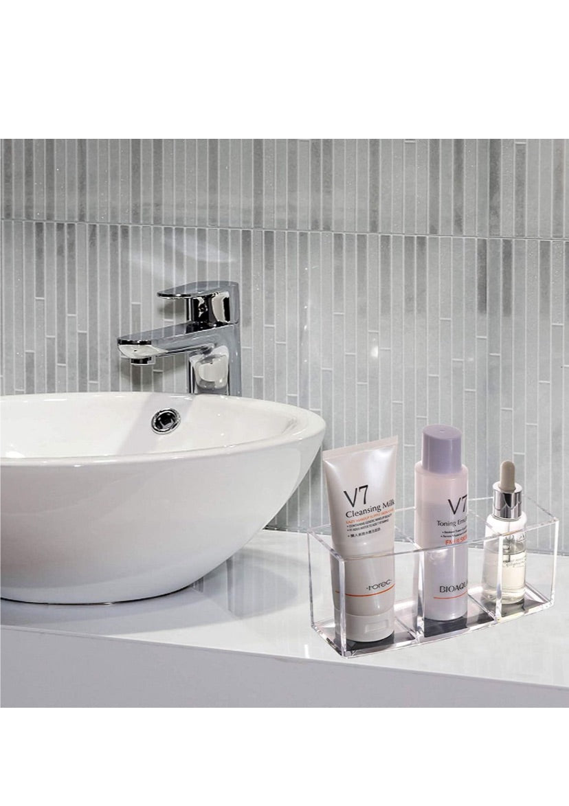 Styleberry Rectangular Clear Cosmetic Organizer