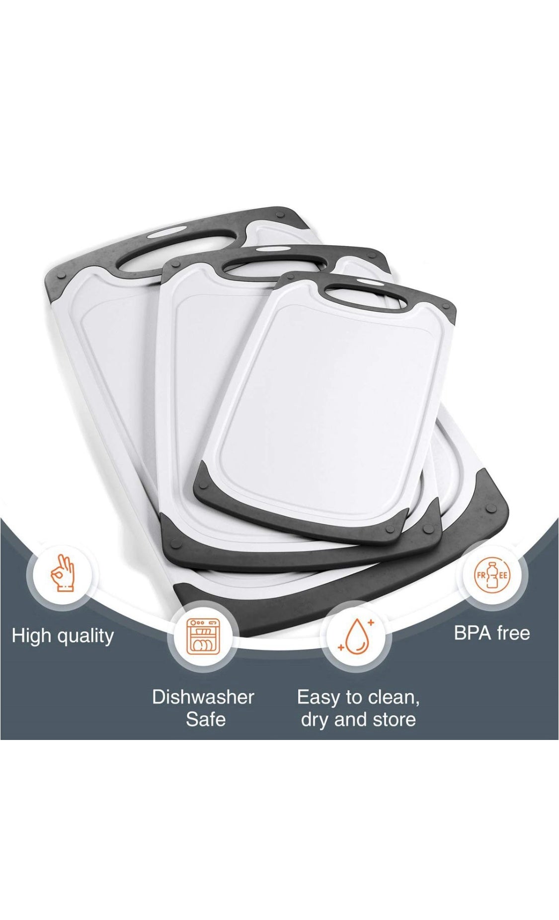 3 Piece Heavy Duty Cutting Boards