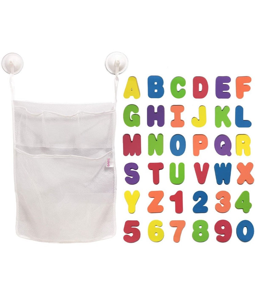 Playful Panda Bath Foam Toys and Mesh Bag Set