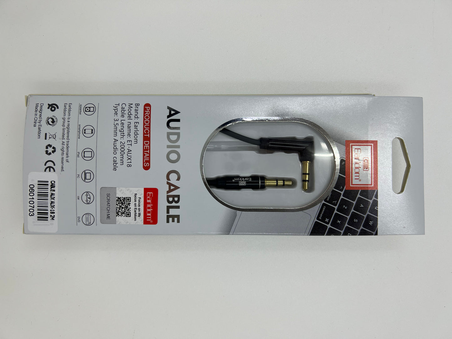 2M Earldom Aux Cable 90’ Head